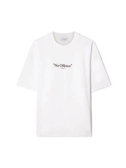 Off-White No Offence Over S/S Tee - White - Click Image to Close