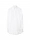 Off-White Poplin Pleat Shirt Dress - White