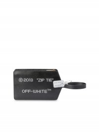 Off-White ZIP TIE MEDIUM CLUTCH - Black