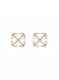 Off-White Mini Arrow Strass Earrings - Gold