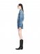 Off-White Round Zip Dress on Sale - Blue