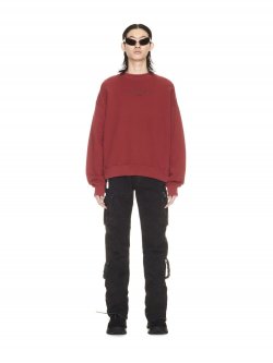 Off-White GIVE ME SPACE SKATE CREWNECK RIO RED FI on Sale - Red