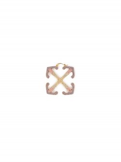 Off-White DEGRADE' MAXI ARROW EARRING GOLD MULTIC - Gold