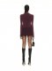 Off-White OFF STAMP SEC SKIN L/S CREW BURGUNDY WH on Sale - Red