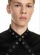 Off-White Eyelet Duchesse Collar Shirt - Black