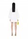 Off-White Poplin Pleat Shirt Dress - White