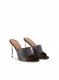 Off-White Shiny Allen Satin Mule - Black