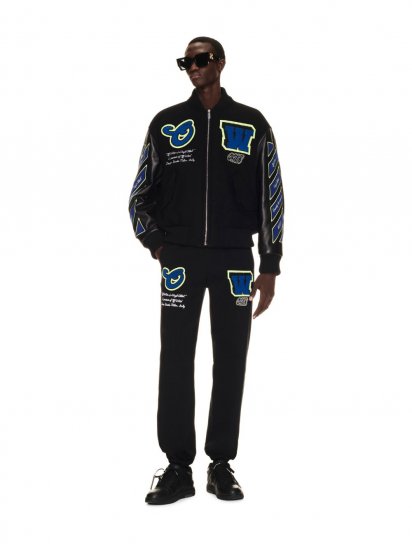 Off-White Vars Hammer Leather Over Bomb on Sale - Black - Click Image to Close