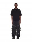 Off-White Zip Denim Cargo Pant - Grey