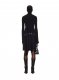 Off-White Dry Wo Pleated Asym Skirt - Black