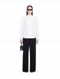 Off-White Cross Collar Shirt - White