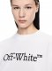 Off-White Big Logo Bookish Crop Tee - White