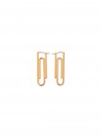 Off-White Paperclip Earrings - Gold