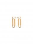 Off-White Paperclip Earrings - Gold