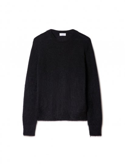 Off-White MOHAIR ARROW KNIT CREWNECK - Black - Click Image to Close