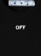 Off-White Casual Cropped S/S T-Shirt on Sale - Black