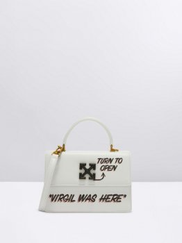 Off-White JITNEY 1.4 TOP HANDLE QUOTE - White