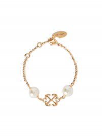 Off-White Pearl Arrow Bracelet - White