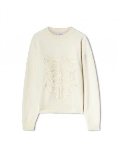Off-White Body Scan Knit Crewneck on Sale - White - Click Image to Close