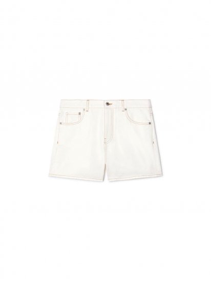 Off-White Denim Shorts - White - Click Image to Close