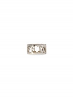 Off-White Logo Lettering Ring - Silver