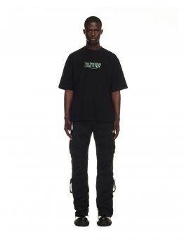 Off-White BEST IDEAS SKATE S/S TEE BLACK GREEN FLU - Black