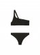 Off-White Off Stamp One-Shoulder Bikini - Black
