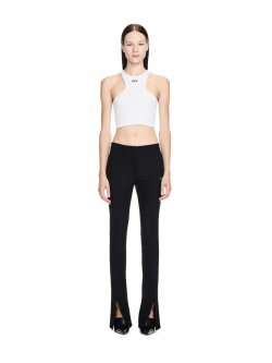 Off-White Off Stamp Rib Rowing Top - White