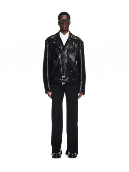 Off-White Craq Shearl Over Lea Biker - Black - Click Image to Close