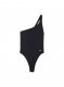 Off-White Off Stamp One-Shoulder Swimsuit - Black