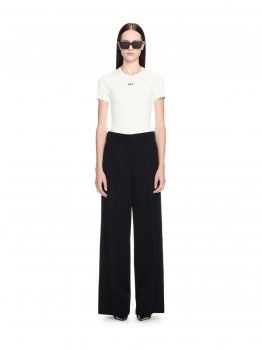 Off-White Wool Formal Pant - Black