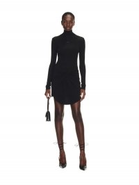 Off-White Twisted Mini Dress - Black