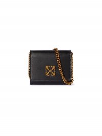 Off-White JITNEY VANITY WALLET ON CHAIN BLACK NO C on Sale - Black