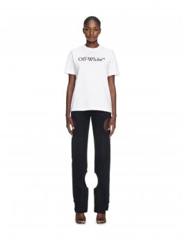 Off-White Big Logo Bookish Casual Tee - White