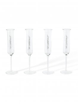 Off-White FLUTE GLASS QUOTE SET - Neutrals