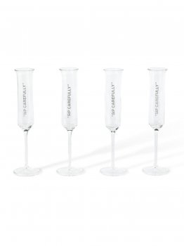 Off-White FLUTE GLASS QUOTE SET - Neutrals