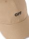 Off-White OFF STAMP GARM DYED BASEBALL CAP BEIGE on Sale - Neutrals