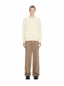 Off-White 3D DIAGS KNIT CREWNECK - White