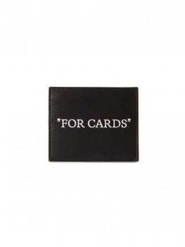 Off-White QUOTE BOOKISH CARD CASE - Black