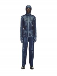 Off-White Body Scan 2Skin Denim Hood on Sale - Blue