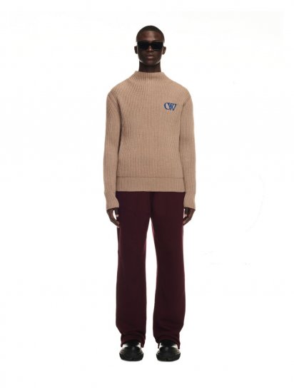 Off-White OW RIB KNIT TURTLENECK - Neutrals - Click Image to Close
