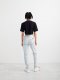 Off-White Casual Cropped S/S T-Shirt on Sale - Black