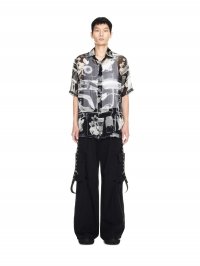 Off-White Xray Chiffon Bowling Shirt - Black