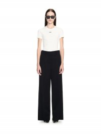 Off-White Wool Formal Pant - Black