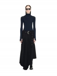 Off-White Tech Drill Belt Pleated Skirt - Black