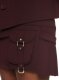 Off-White WO BLEND CARGO MINI SKIRT BURGUNDY NO C on Sale - Red