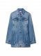 Off-White Round Zip Dress on Sale - Blue