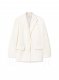 Off-White Wo Blend Stitching Tomboy Jacket on Sale - White