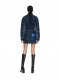 Off-White Motorcycle Hole Mini Skirt on Sale - Blue