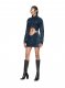 Off-White Motorcycle Hole Crop Jacket on Sale - Blue